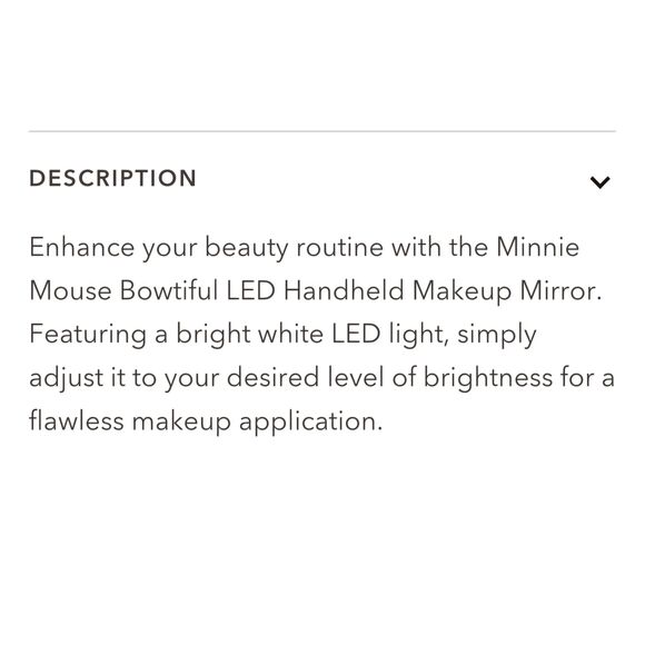 Impressions  X Disney Minnie Mouse Bowtiful Handheld Makeup Mirror - Picture 10 of 12
